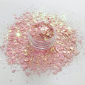 15 Grams/jar -Pink Changeable Chunky Mixes Sequins Glitter - Festival Rave Beauty Makeup Face Body Nail Art Tumbler Decoration PCM60