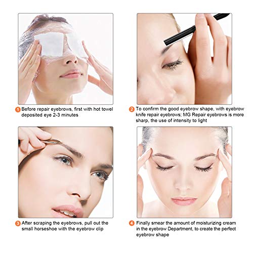 Miss Gorgeous Eyebrow Razor, Eyebrow Razor Shaper for Men and Women, Grooming Shavers (black)