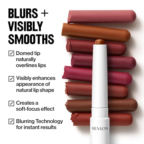 REVLON PhotoReady Blur Liner, Soft Matte Lip Makeup to Overline for Instant Natural, Fuller-Looking Lips, 004 Lazy, 0.05 oz