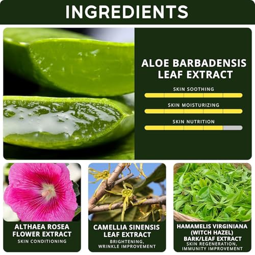 98% Pure Aloe Vera Gel for Sunburn Relief - Big 33.8oz / 1000ml - Aloe Vera - For Face, Skin and Hair - After Sun Care lotion - Sun Burn Moisturizer Cream (33.8 Fl oz)