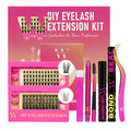Lash Clusters Kit 144Pcs Individual Eyelash Extension Kit DIY Lash Kit with Lash Bond and Seal,Remover,Applicator,Eye Patches,Lash Brush&Lip Brush for Fake Eyelashes Clusters Kit (D-Mix10-16mm Kit)