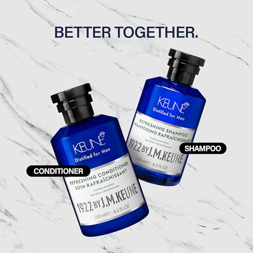 1922 by J.M. Keune Refreshing Shampoo, Invigorating & Cooling Cleanser for Men, 8.5 Fl Oz