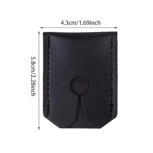2 Pack Safety Razor Cover Head Blades Protective Case PU Leather Sleeve Storage Sheath Travel Carrying Protector for King C. Gillette Merkur VIKINGS Double Edge Safety Razors with Long Handle