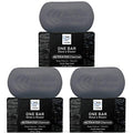 ONE Bar Activated Charcoal 3.5 oz 3 Pack - Shave, Shower, Shampoo, face, beard, body, hair/scalp, SuperFAT ¡°oil¡± Infused: Avocado, Mango, Olive, Coconut, Argan, Moisturizing and Nourishing Oil.