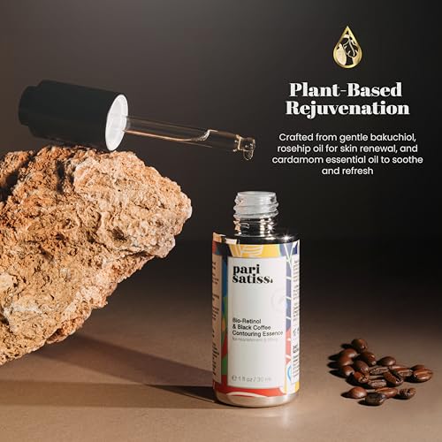Bio-Retinol & Black Coffee Contouring Essence ? Anti Wrinkle Retinol, Skin Care Must Haves for Nourishment and Lifting, Sun Damaged Skin Repair Face
