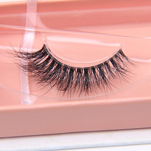 Clear Band Long Wispy Dramatic Look 3D Mink False Eyelashes- Lightweight, Fluffy Invisible Line Strip Lashes D844