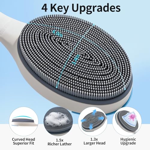 FILFEEL Electric Makeup Brush, USB Rechargeable Cosmetic Brush Soft Makeup Brush 10 Gears Vibration Levels Green For Traveling