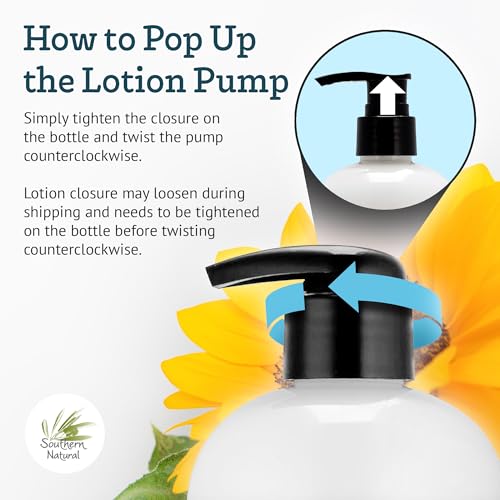Southern Natural Goat Milk Lotion ? Nourishing Face, Body & Hand Moisturizer for Dry & Sensitive Skin - Hydrating Cream, Gentle Skincare for Soft & Smooth Feel - Unscented 12oz