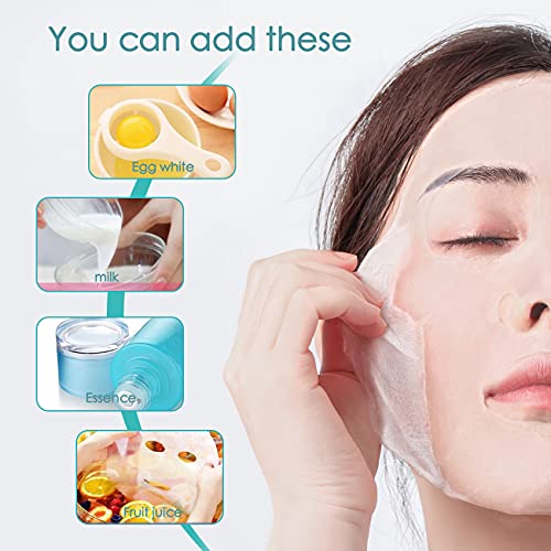 100PCS Natural Pure Cotton Dry Compressed Facial Mask Sheet, DIY Facial Skin Care Great for Home and Travel, Disposable Mask Paper, Individually Packaged Like Candy