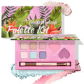 Color Nymph Girls Eye & Cheek Makeup Palette Kit - Eyeshadow & Blush & Highlighter Palette for Teens Girls Tweens, Beginner-Friendly, Gentle Makeup Kits for Starter, Makeup Gift for Birthday (Pink)