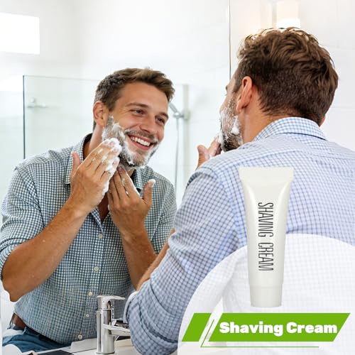 Eco-Friendly Wheat Straw Disposable Shave Kit - 50 Pcs Wheat Straw Razors and Shaving Cream(10g) Bulk, Individually Sealed for Hotel, Airbnb, Camping, Travel, Homeless, Shelters and Charities
