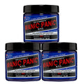 MANIC PANIC Classic Rockabilly Blue Semi Permanent Hair Color - True Neutral Blue Hair Dye for Women & Men That Lasts 4-6 Weeks - Vegan, Ammonia & Cruelty-Free - Create & Mix Custom Shades (4oz / 3pk)