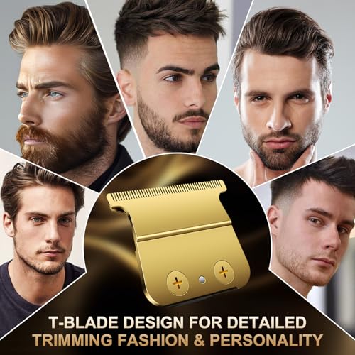 Replacement Hair Trimmer Blades Compatible with BaByliss FX787, FX799, FX726, FX729, FX707Z, DLC 2.0 Standard & Fine, Tooth T-Blades for Precision Hair Trimmers, Long-Lasting Barber Trimmer Blades