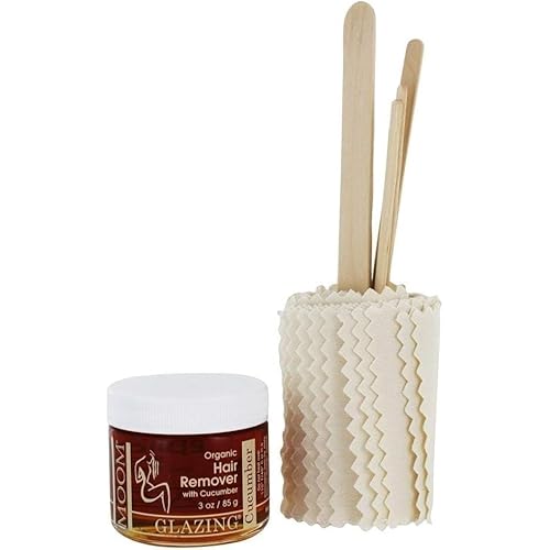 MOOM - Organic Sensitive Formula Hair Remover with Cucumber for Bikini and Brazalian - 3 oz (Pack of 2) - Made In Canada