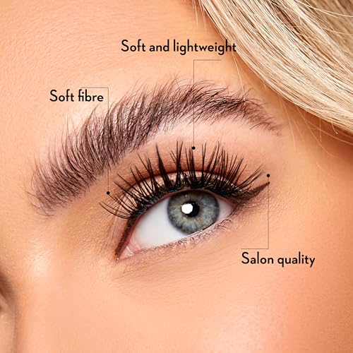 One V Salon Fluffy Lash Clusters, Thick False Eyelashes 120 Pc Natural Individual Lashes 40D-D Curl 9-16mm DIY Lash Extension