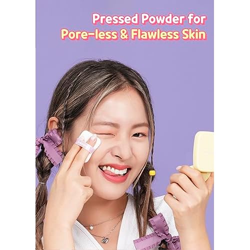 Colorgram Sebum Retouching Blur Pact | Poreless-Looking Pressed Setting Face Powder for Normal to Oily Skin, Provides Weightless, Matte Finish with Soft Focus Effect