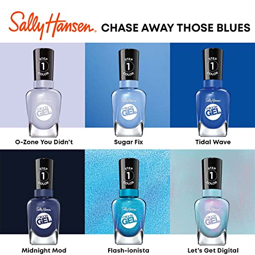Sally Hansen Miracle Gel Nail Polish, Midnight Mod, 0.5 Fl Oz (Pack of 3)