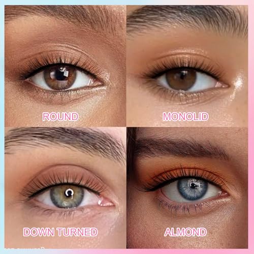 EMEDA Self Adhesive Eyelashes Natural Look No Glue Eyelashes 10mm Pre glued Waterproof Glueless No Glue Needed Reusable Stick on False Strip Lashes Easy for Beginner(L08 with Tweezers)