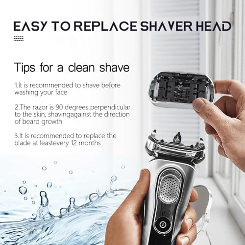 92S - Series 9 Electric Shaver Replacement Head Compatible with Braun S9 Sport Replacement Head,92S Foil Blades for All Series 9 Shavers 9290cc, 9291cc, 9370cc, 9293s, 9385cc, 9390cc, 9330s, 9296cc