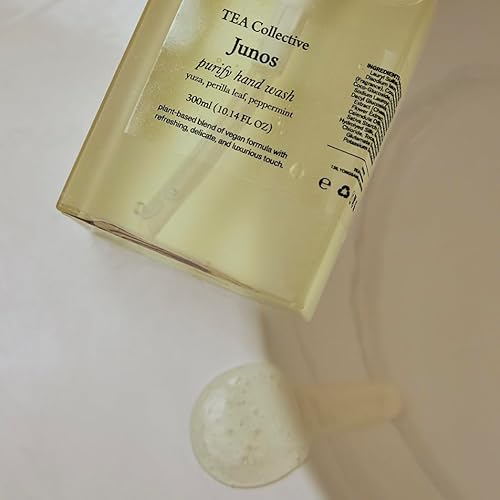 Junos Pufiry Hand Wash | Yuzu, Perilla Leaf, Eucalyptus | 9.46 Fl Oz | Product of Korea