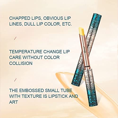 O'CHEAL Color-changing Lip Balm Waterproof Long Lasting Lip Makeup Gloss Lip Balm Long Lasting Moisturizing Lipstick (Pack of 3