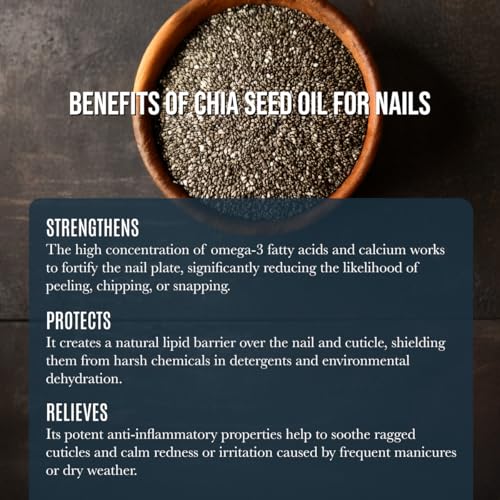 ORGANIC CHIA SEED OIL Facial Moisturizer | 100 Percent Pure Unrefined Cold Pressed Anti Aging Facial Oils | High Linoleic for Oily or Dry Skin | 4 oz bottle