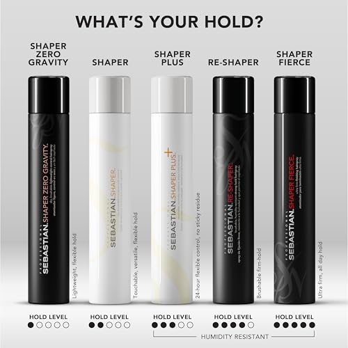 Sebastian Professional Shaper Plus Hairspray | Touchable, Humidity Resistant, Original Extra Hold | 24 Hour Flexible Styling Control | For All Hair Types