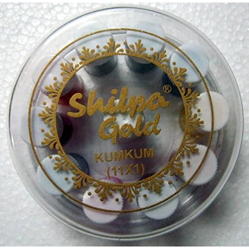 India Traditional Shilpa Gold Kumkum 11 Shades Liquid Bindi