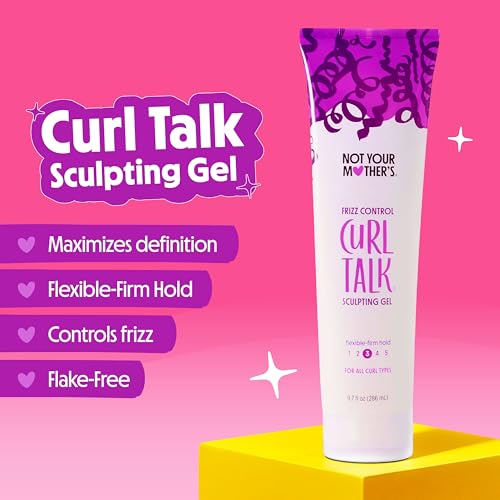 Not Your Mother's Curl Talk Frizz Control Sculpting Gel & Defining Cream (2-Pack) - 9.7 fl oz - Formulated with Rice Curl Complex - All Curly Hair Types