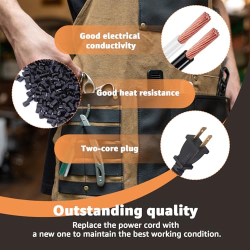 2-Wire Replacement Power Cord for Andis Master Clipper ? 8 FT,Durable & Flexible ? Professional Barber Clippers Cord