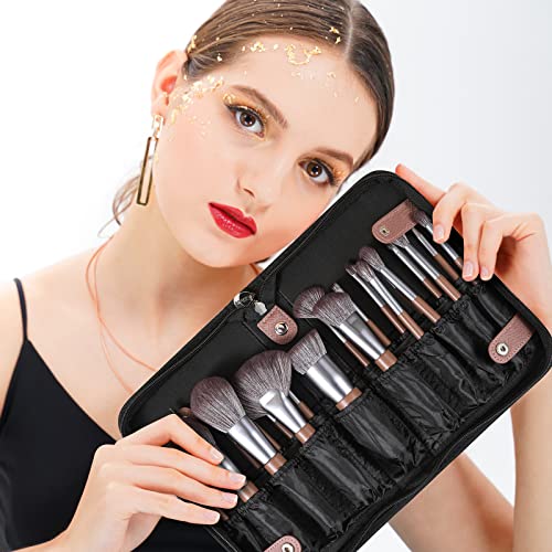 DUcare Makeup Brushes Professional with Bag 22Pcs+Oil Blotting Sheets for Face