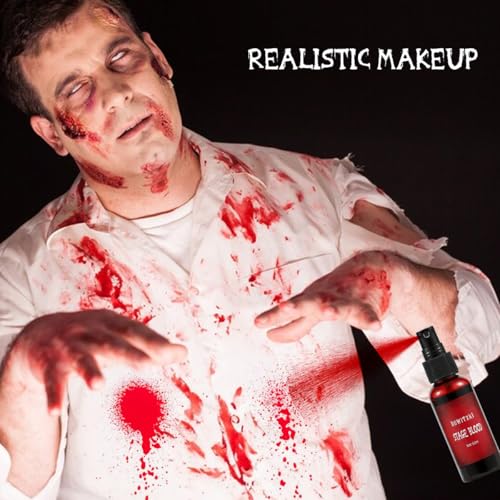 Bowitzki Halloween Makeup Kit Special Effect sfx Makeup,Liquid Latex+Scab Blood+Spray Blood+6 Colors Oil Based Face Paint+SFX bruise wheel+Skin Wax+Stipple Sponges+Latex free Sponges+Spatula+Brushes