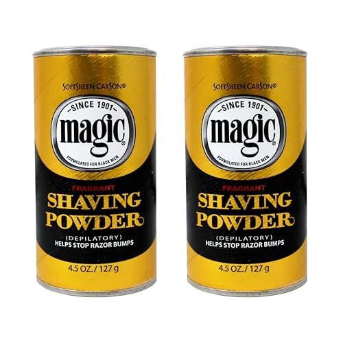 Fragrant Magic Shaving Powder with Fragrance, Helps Stop Razor Bumps, 4.5 OZ - 2 Pack