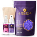 Wax Beads 19.2oz (1.2lb) ? Hair Removal Kit with Pre & Post Wax Spray + 10 Spatulas ? No Strip Needed ? Gentle Formula for Sensitive Skin ? For Face, Legs, Brazilian, Bikini & Body