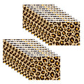 Reginary 50 Pieces Leopard Makeup Bags Waterproof Cosmetic Bag with Zipper Toiletry Pouch for Woman Tavel Wedding Bridal Shower Bachelorette Birthday Party Favor