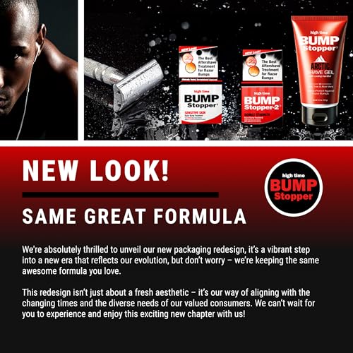 High Time Bump Stopper Shave Gel Arctic Haze 5.3 Ounce (156ml) (2 Pack)