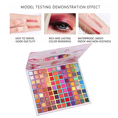 99 Colors Eyeshadow Palette, Colorful Eyeshadow Palette, Professional Matte Shimmer Glitter Rainbow Makeup Pallet, Colorful Long Lasting Highly Pigmented Eye Shadow Valentine's Day Gifts for Women