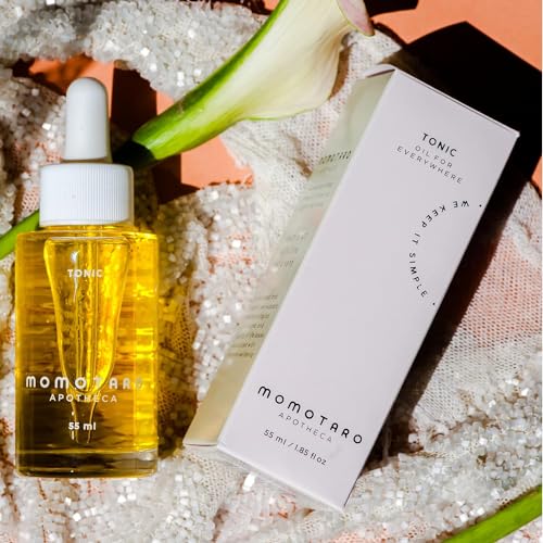 Momotaro Apotheca Tonic Bath + Body Oil Concentrate and spot treatment - For Discomfort from BV & Yeast Infection Support, Razor Burn, & Ingrown Hairs with soothing Jojoba oil base - 55 ml | 1.9 fl oz