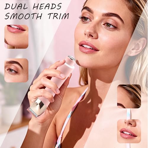 Dermave Bikini Shaver- IPX7 Waterproof & Painless Electric Razors for Beauty, Pubic Hair, Face, Legs & Underarms-Portable Cordless Bikini Trimmer for Women(Pink-Storage Bag)