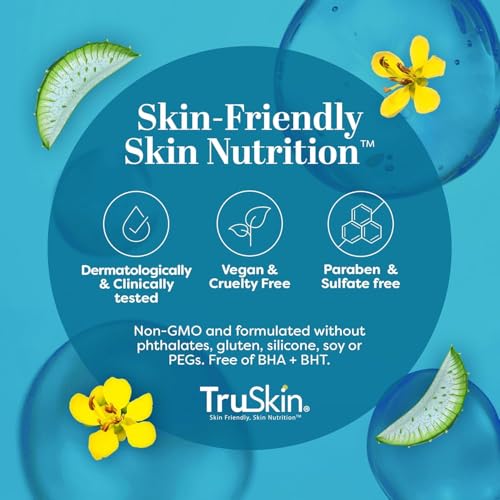 TruSkin Eye Cream for a Hydrated, Brighter-Looking Eye Area - Improve Appearance of Dark Circles & Puffiness - Hyaluronic Acid, Squalane, Green Tea - Under Eye Cream for Women, 0.5 fl oz