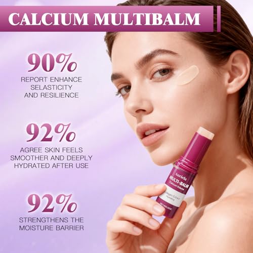 Auriela Calcium Volume Multi Balm,Calcium Multi Balm Stick,Anti Wrinkle,Anti-Aging,Long-Lasting Hydrating, Firming Skin, for Face, Eyes, Lips & Neck(2PCS)