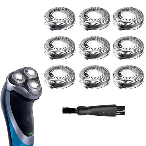 HQ8 Replacement Heads Compatible with Philips Norelco Aquatec Shaver, HQ8 Blades Fits for Philips Norelco Razor PT720 AT880 AT810, 9-pc Pack