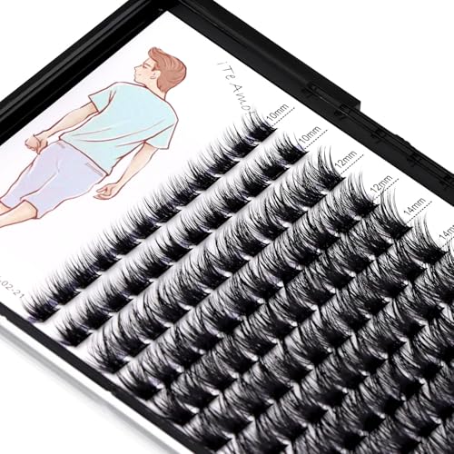 120 Clusters Mixed 8-10-12-14mm/10-12-14-16mm Individual False Eyelashes Dramatic Look Wide Stem Natual Long Volume Eye Lashes Extensions Beauty Tools (Mixed 10-12-14-16mm)
