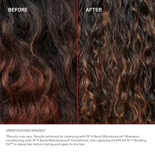 Olaplex N¨¬. 7 Bonding Oil: High Shine | Heat Protectant, Visibly Smooths & Softens Hair, Added Color Vibrancy, Up to 72 Hour Frizz Control | For Coily, Curly, Straight, and Wavy, 30 mL / 1.0 Fl Oz