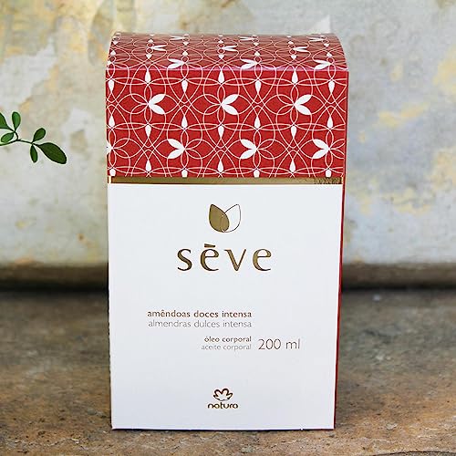 Linha Seve Natura - Oleo Corporal Amendoas Doces Intensa 200 Ml - (Natura Seve Colletion - Intense Sweet Almonds Body Oil 6.76 Fl Oz)