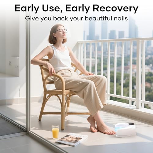 Home Toenail Repair Treatment for Multiple Toenails & Fingernails, Three Modes 3/5/10 Minutes, Rechargeable