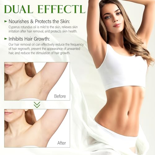 Cyperus Rotundus Oil,Cyprus Rotundus Oil for Hair Removal,Cyperus Oi-l Natural, Soothing and Gentle,Reducing Body Hair Growth,Smooth Skin & Hair Removal,60ml (1pcs)