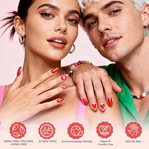 MelodySusie Highly Pigmented Gel Nail Polish Set, 0.56 fl.oz Tilt-and-Stand Bottle, HEMA Free Plant-Based Formula, 6 Colors Macarons, Soak Off UV LED Manicure Kit Gift Box(Mocha, Brown, Dark Red)