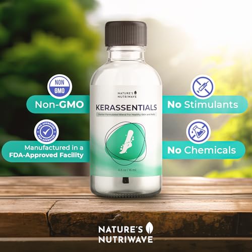 Kerassentials Oil, 8-IN-1 Plant-Based Formula, Natural Ingredients | Made in USA, No Stimulants, Non-GMO ? 15ml, 3 Month Supply