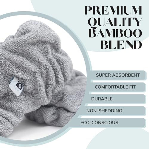 Wrist Bands for Washing Face (6pcs) ? Soft, Absorbent Bamboo Viscose & Polyester Spa Wristbands Prevent Water from Spilling Down Arms | Fast-Drying, Shed-Free Cuffs in Black, White, Gray